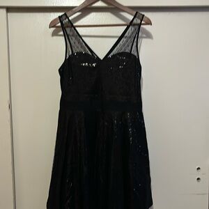 Express Black Sequins Medium